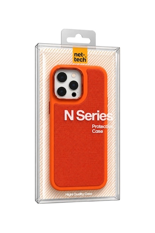 Nettech Apple İphone 16 Pro Uyumlu Nt-n121 Deri Arka Koruma Kılıf - Siyah
