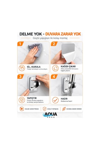 Yapışkanlı Duş Başlığı Tutucu , Ayarlanabilir Su Geçirmez Yapışkanlı Mafsal Chrome Tepe Duş Sistemleri Krom
