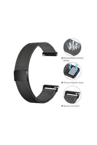 Xiaomi Watch S4 / S3 / S2 / S2 Pro / S1 Active / S1 Uyumlu Manyetik Metal Hasır Örgü Kordon