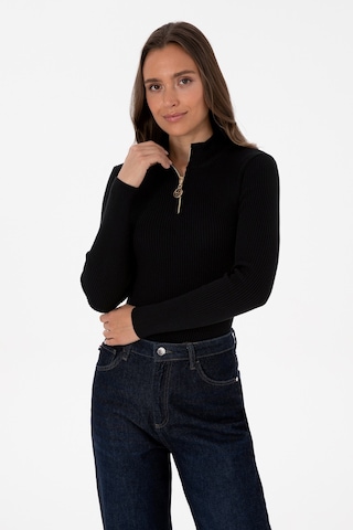 U.s. Polo Assn. Kadın Siyah Kazak /triko 50316869-vr046 Siyah