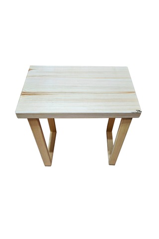 Basictable40 Doğal Ahşap Tekli Sehpa Çay Sehpası 40x26cm