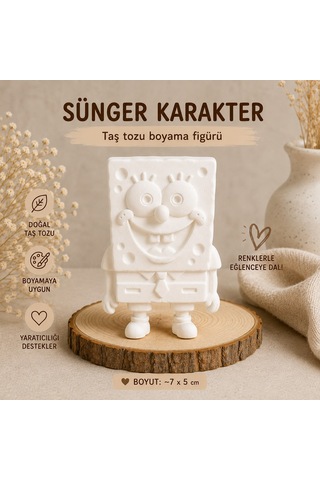 Sünger Karakter Figürü Boyama Seti