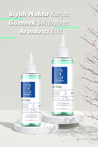 E'lovers Siyah Nokta Karşıtı Gözenek Sıkılaştırıcı ve Arındırıcı Tonik 200 ML
