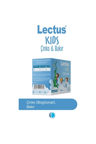 Lectus Kids Çinko Ve Bakır 60 Saşe