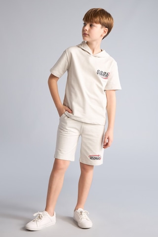 Defacto Sweatshirt Kumaşı 2li Takım Erkek Çocuk H0327a826smgr503 Gri-gr503