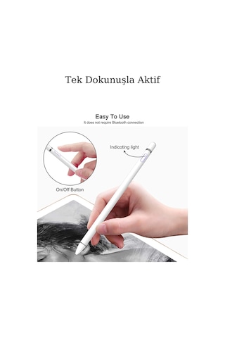 Galaxy Tab A9+ Uyumlu Dokunmatik Ekran Kalemi Yazı Ve Çizim İçin Stylus Pen