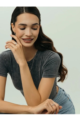 Fly Jewelry 925 Ayar Gümüş Haç Yüzük 232801258 Altın