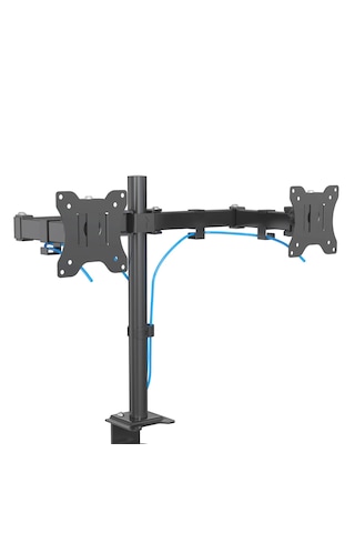 Exvega 13-27 Lcd/led İkili Monitör Tutucu Ayarlanabilir Kol Vesa Monitör Standı Ex788