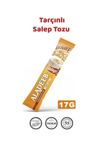 Aladeep Tarçınlı Salep Tozu Hazır Tek İçimlik Kış İçeceği 24 x 17 G