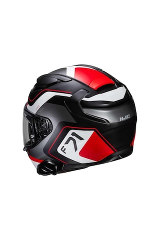 HJC F71 Arcan MC1SF Kapalı Motosiklet Kaskı Siyah - Beyaz - Kırmızı