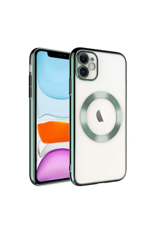 Apple Uyumlu iPhone 11 Kılıf Magsafe Kamera Koruma Hoparlör Filitreli Kapak