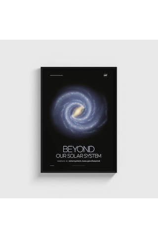 Nasa Beyond Our Solar System Tablo Çerçeveli Poster Duvar Dekorasyonu Siyah Çerçeveli Tablo Siyah Çerçeveli Tablo Dn11d131sıyah
