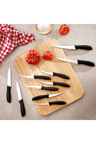 Schafer Quick Chef Bıçak Seti 10 Parça-siyah Siyah