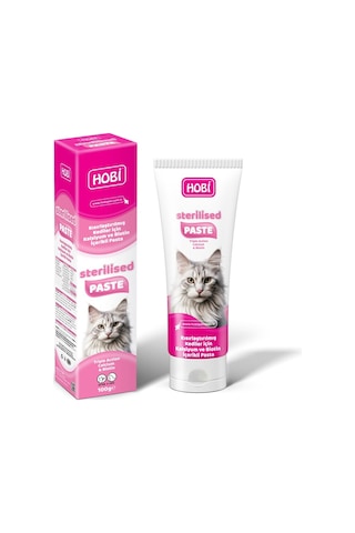 Hobi Sterilised Paste Kısır Kediler İçin Kalsiyum Biotin Pastası 100 G