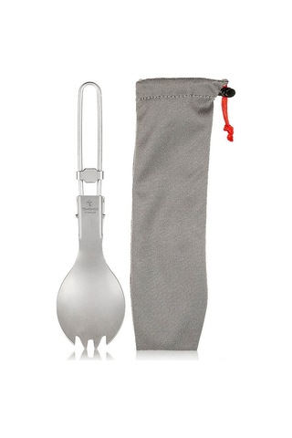 Dancemonkey Katlanır Titanyum Çatal Kaşık, Evde Kullanım Çok Renkli