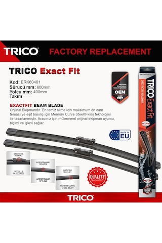 Trico Exactfıt Takım Silecek Seti 600/400mm Erk60401