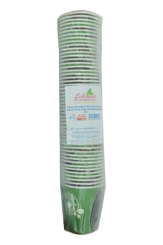 Karton Bardak 8 Oz Kullan At Sıcak Kağıt Otomat Bardağı 50 Li 1 Paket Diğer