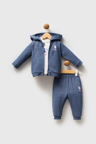 U.S. Polo Assn. Kız Bebek Mavi Takım Mavi