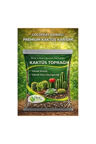 Hüskon Ticaret 5 Litre Premium Kaktüs Toprağı - Böcek Sinek Yapmayan Premium Toprak 5 L