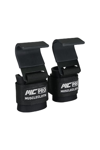 Musclecloth Lifting Hooks Ağırlık Kaldırma Kancası Siyah
