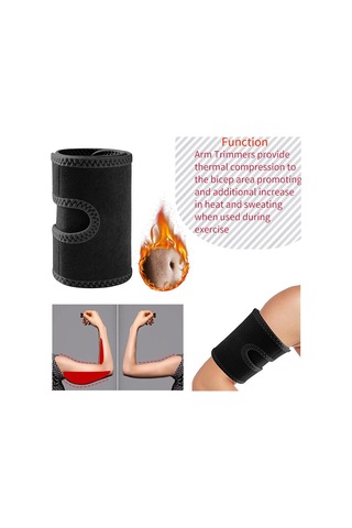 Dolıty Ter Sauna Kemeri Kol Düzeltici Şekillendirici Bant Siyah Siyah