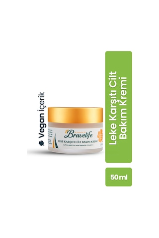 Aydınlatıcı Canlandırıcı Vitamin C-b3 Niacinamide Arbutin Aha Bha Vegan Leke Karşıtı Cilt Bakım Kremi 50 Ml