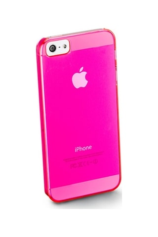 Cellular Line Apple Uyumlu iPhone Se/5s/5 İle Cool Fluo Şeffaf Sert Kılıf Pembe Coolıphone5p Out
