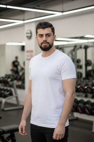 Luxıc Core Unisex Beyaz %100 Pamuk Basic Tişört Bisiklet Yaka Kısa Kol Rahat Kesim Günlük Yazlık M - Lcr-ts-beyaz