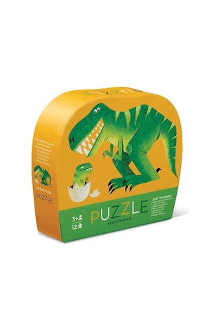 Crocodile Creek Mini Puzzle 12 Parça Dinozor Ve Yavrusu
