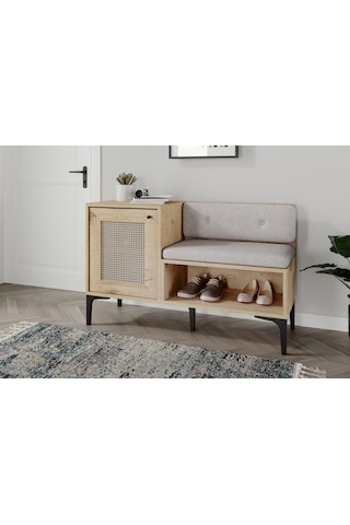 Trio Wood Dekoratif Ayakkabılık %100mdf Meşe