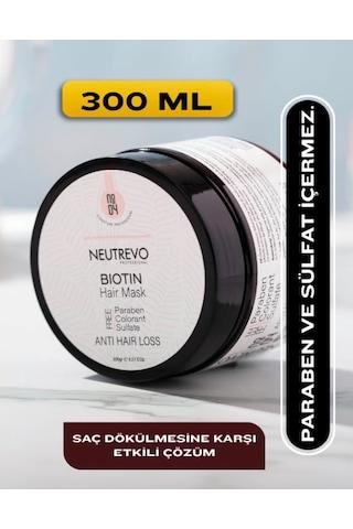 Neutrevo Professional No:4 Biotin Serisi Dökülme Karşıtı Saç Bakım Maskesi 300 Ml