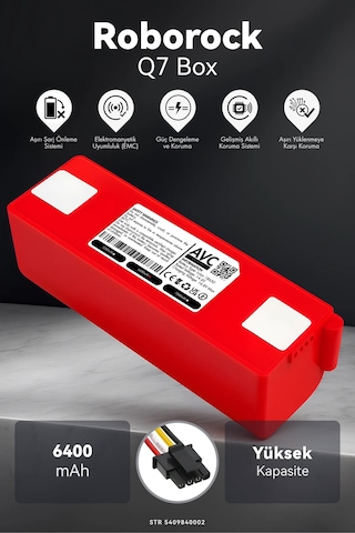 Roborock Q7 6400mah Box Robot Süpürge Bataryası K.k