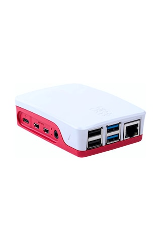 Robotistan Raspberry Pi 4B Muhafaza Kutusu - Kırmızı, Beyaz (Klon