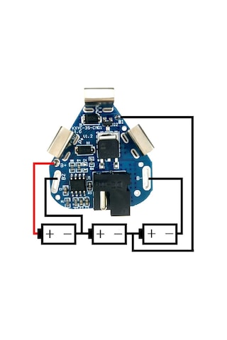 3S 8A 12V Lityum Batarya Bms Koruma Kartı
