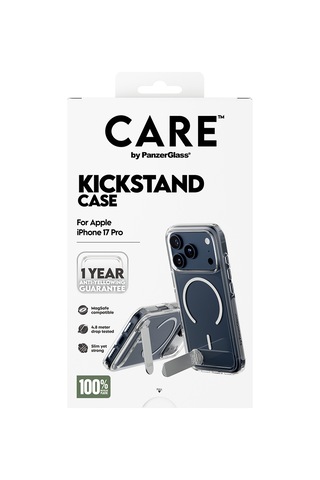 Care By Panzerglass Feature Apple Uyumlu iPhone 17 Pro Transparent Ayaklı & Magsafe Kılıf
