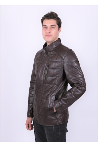 New Zaya Leather Erkek Kahverengi Deri Mont Hakiki Deri (468607194) Kahverengi