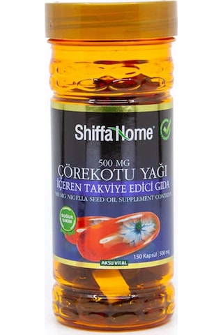 Çörekotu Yağı 150 Kapsül Softjel 500 MG Shiffa Home
