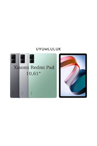 Xiaomi Redmi Pad 10,61 İnç İle Uyumlu Tablet Kılıfı Ekran Koruyucu Ve Kalem Seti