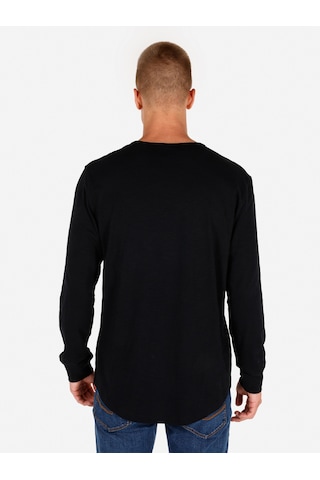 Colin's Colins Regular Fit Bisiklet Yaka Basic Siyah Erkek Uzun Kol Tişört Cl1065872 Siyah
