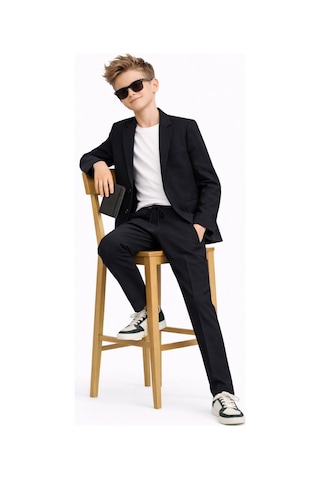 Ahengim Erkek Çocuk Modern Casual Slim Fit Takım Elbise Ak2850 Siyah