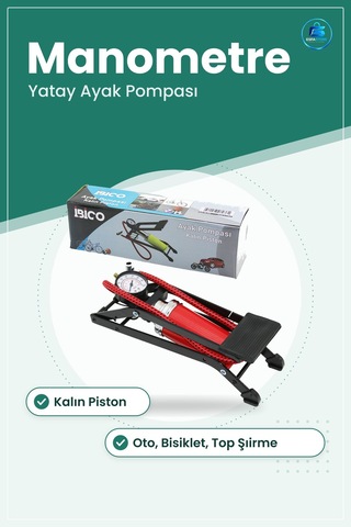 Ayak Pompası Kalın Pistonlu Yatay Manometreli Oto Bisiklet Motor