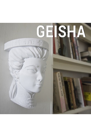 Geisha Duvar Rafı Renklendirilebilir