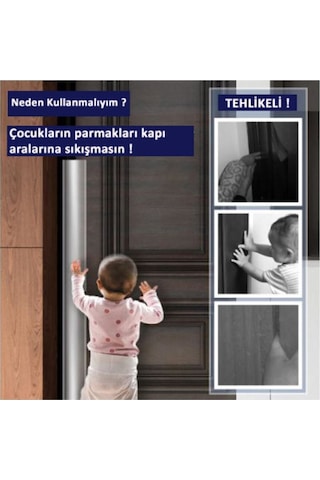 10 Adet Şeffaf Pvc Çocuk Parmak Koruyucu - 2 Metre