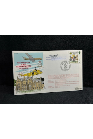 1988 İngiltere Kraliyet Hava Kuvvetleri 50. Yıldönümü. Duke Hamilton Islak İmzalı Limited Royal Air Force Raf
