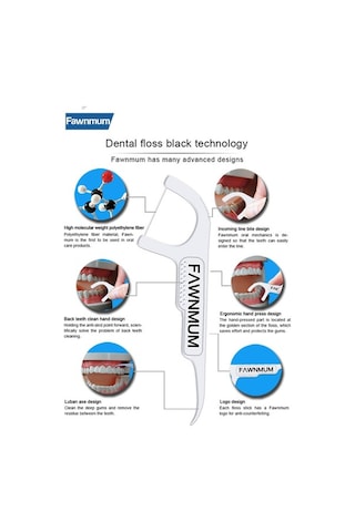 Dancemonkey Markapazaryeri 50 Adet Renkli Diş Temizleyici Ip