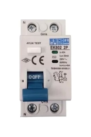 Esem Nora 1x40a 30ma Kaçak Akım Rölesi