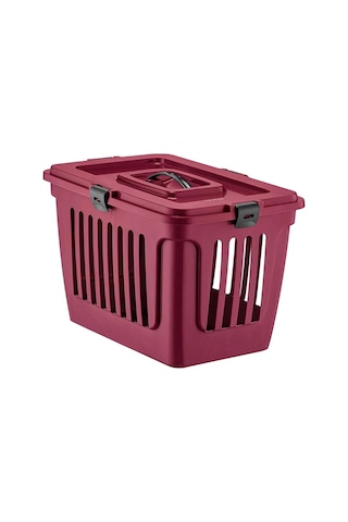 Pribor Kedi Ve Köpek Lüks Taşıma Çantası Üstten Girişli 44 X 29 X 30 Cm Bordo