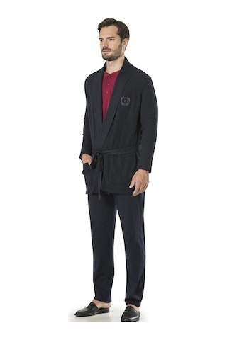 Pierre Cardin 5595 Erkek Çeyizlik Triko Ropdöşambır Pijama 5'li Set Takım 001