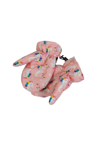 Unicorn Ici Pufudik Sicak Tutan Yumusacik Eldiven Pembe