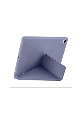 Samsung Galaxy Uyumlu Tab S11 Kılıf Tri Folding Kalem Bölmeli Standlı Kılıf Arka Kapak